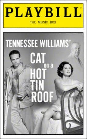 Cat On A Hot Tin Roof Playbill - Opening Night, Oct 2003