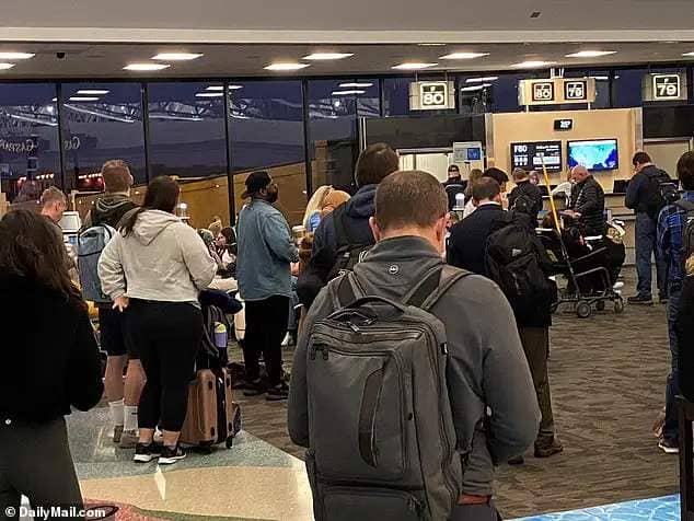 TAMPA: Passengers stranded at Tampa airport in Florida on Wednesday