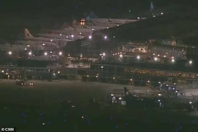 Chicago: Grounded planes in a row at Chicago O'Hare Airport on Wednesday