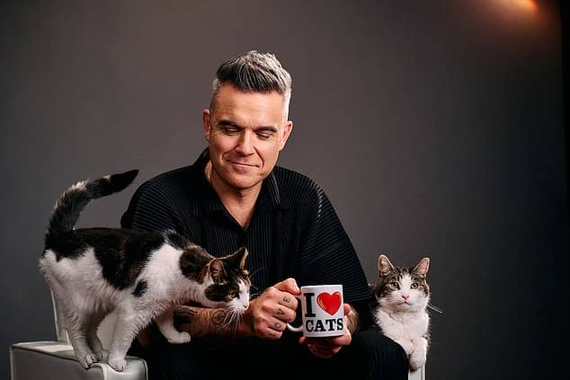 It's great to be a cat! Robbie has taken his career as a pop star in a new direction as he will be starring as the voice of cat food brand Felix in an advert, rather than taking to the stage