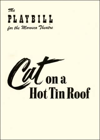Cat on a Hot Tin Roof Playbill - April 1955