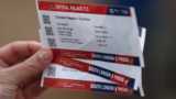 A detailed view of match tickets are seen prior to the Premier League match between Crystal Palace and Everton at Selhurst Park on December 12, 2021