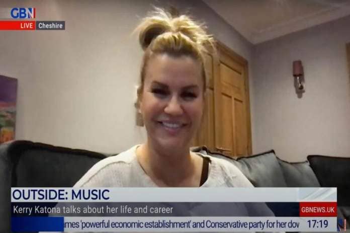 Kerry Katona speaks of her past and having 'no regrets' in recent interview on GB News <i>(Image: GB News)</i>