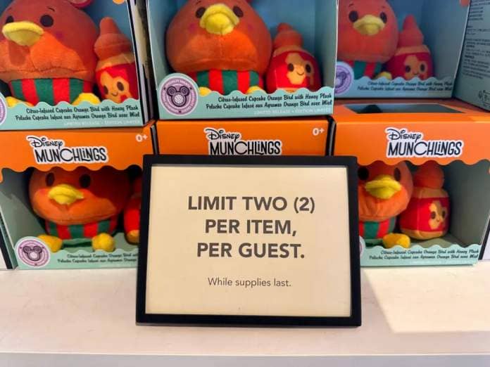 Purchasing this adorable Orange Bird Munchling is limited to two per guest.