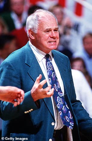 The Spartans would finish the season at 21-6, but coach Jud Heathcote (pictured) and his players would find another level in March, beating SEC powerhouse LSU, Digger Phelps' Notre Dame, and an upstart Penn team in the Final Four as Johnson poured in a triple-double