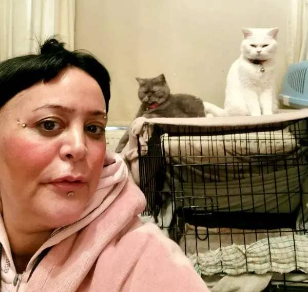 yasemn with her cats