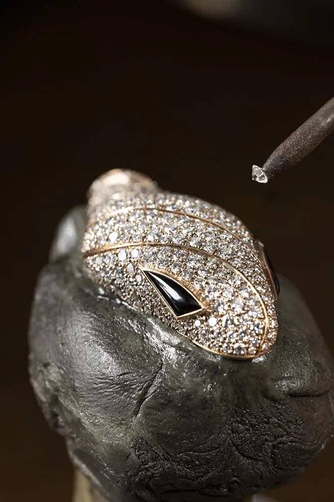 Bulgari - Diamond Setting -  Serpenti Jewelry