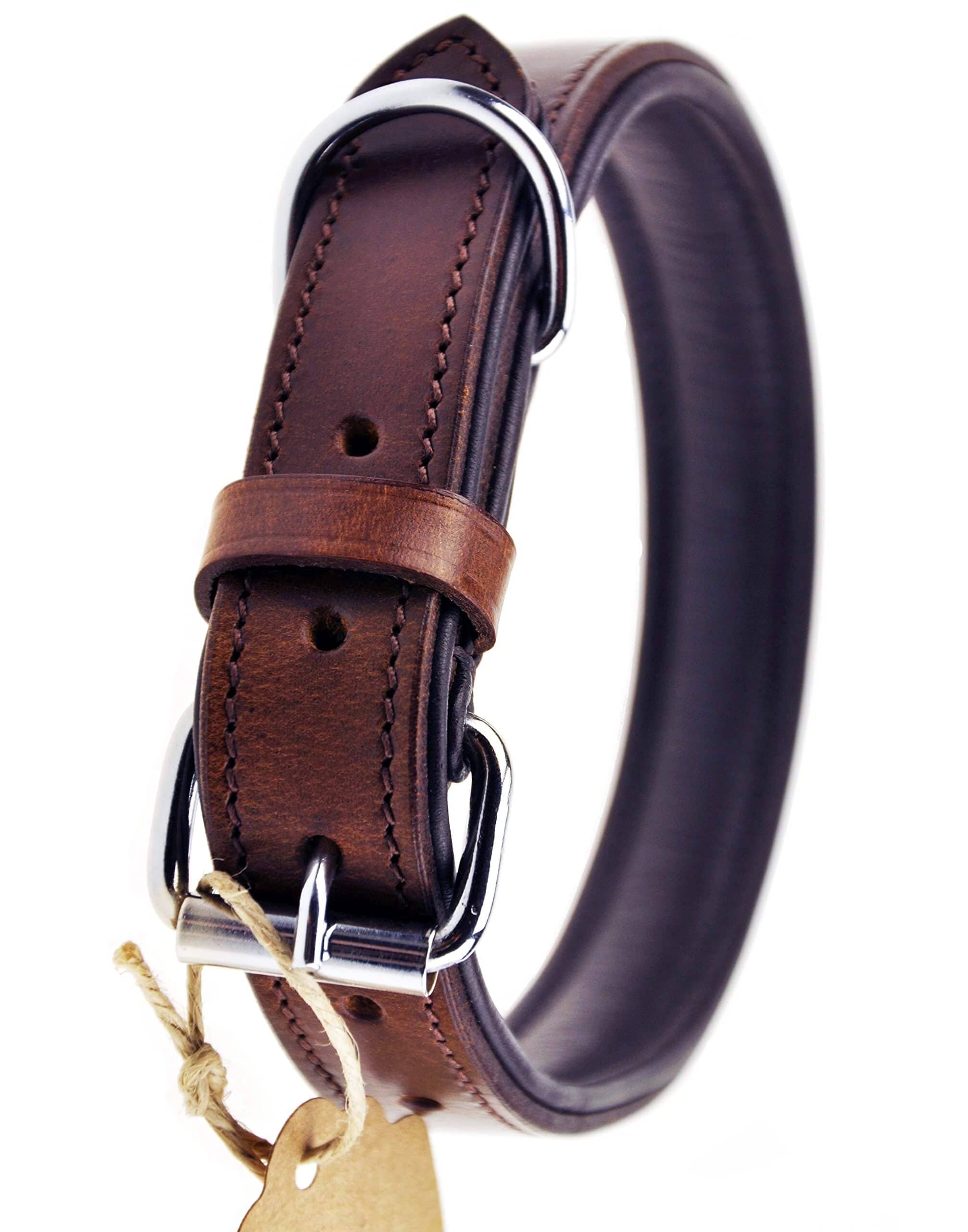 Schnüffelfreunde Leather Dog Collar