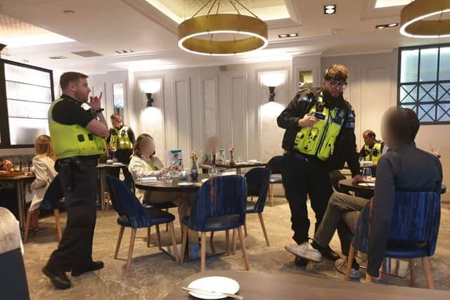 The Glasgow Animal Rising activists occupied the popular West End restaurant, Cail Bruich last night, May 20.(Pic: Animal Rising)
