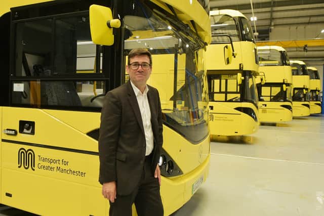 Mayor of Greater Manchester, Andy Burnham visits Alexander Dennis in Larbert to see the new buses