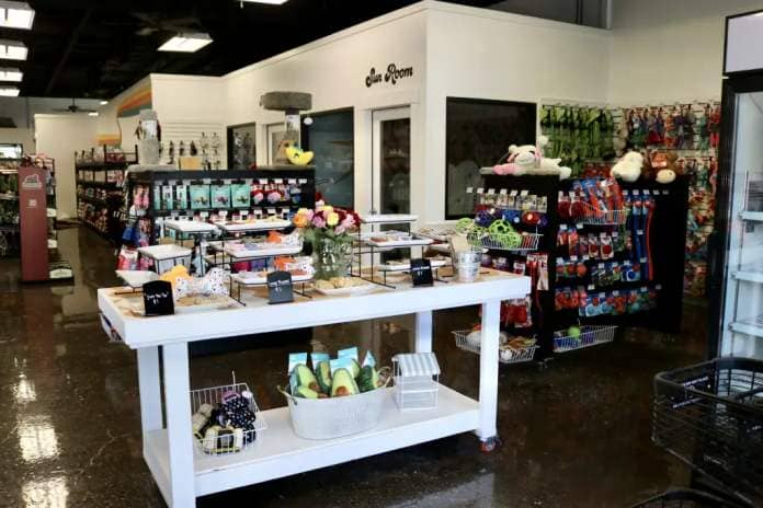 The inside of the new pet store Whisker and Bone features homemade dog treats and more, St. George, Utah, May 18, 2023 | Photo by Jessi Bang, St. George News