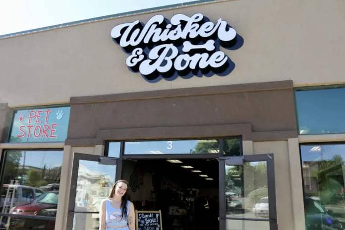 Whisker & Bone owner Samm Albright stands outside her store in George, Utah, May 18, 2023 | Photo by Jessi Bang, St. George News