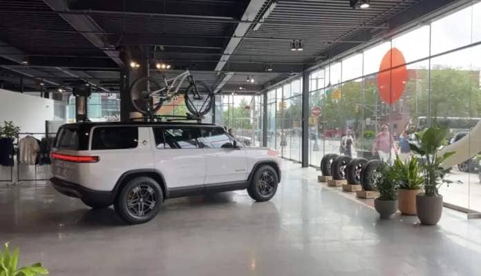 Rivian Spaces retail concept in New York City&#39;s Meatpacking District