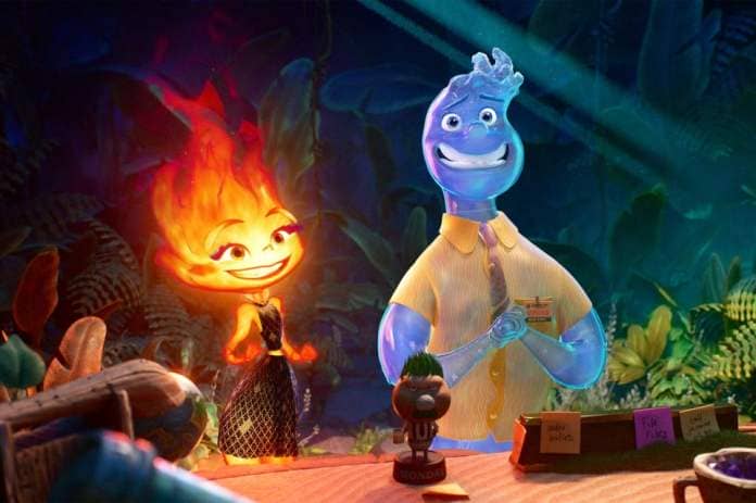 Leah Lewis voices Ember and Mamoudou Athie vocies Wade in Pixar&#39;s &#39;Elemental&#39;