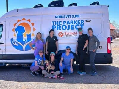 Banfield Pet Hospital and Parker Project Wellness Waggin&#39;