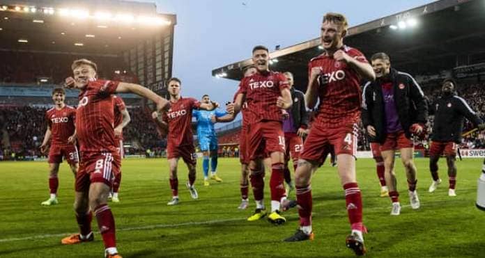 Aberdeen will benefit from the revenue generated from appearing in the group stage of European football next season. (Photo by Craig Foy / SNS Group)