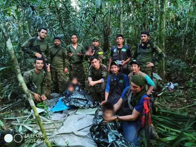 Wilson was part of Operation Hope who went out in search of the children. Credit: Ministry of National Defense of Colombia
