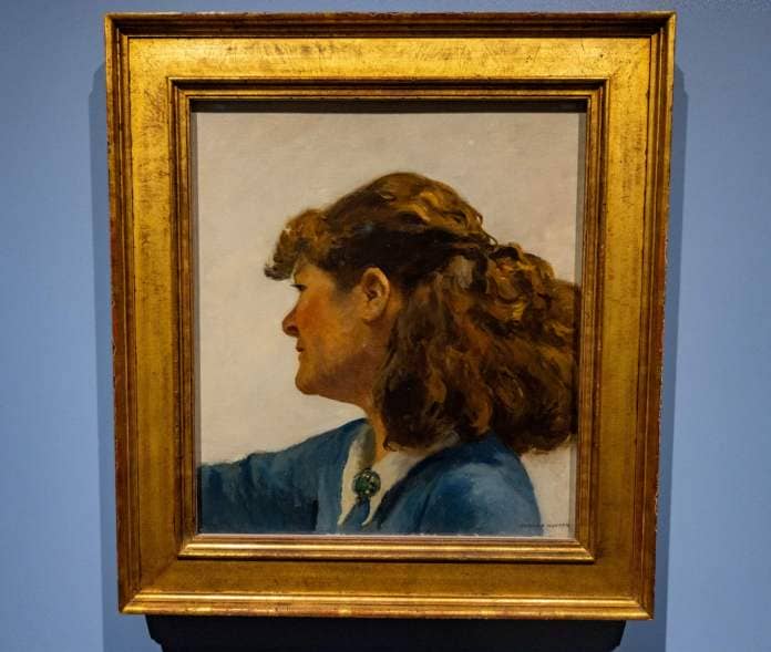 Edward Hopper, "Jo Painting," 1936. (Jesse Costa/WBUR)