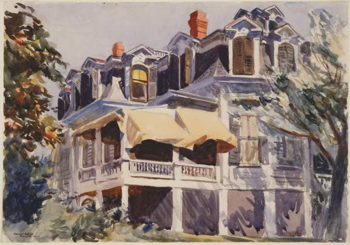 Edward Hopper, "The Mansard Roof," 1923. (Courtesy The Brooklyn Museum, New York; Museum Collection Fund, 23.100; Heirs of Josephine N. Hopper; Licensed by Artists Rights Society, NY)