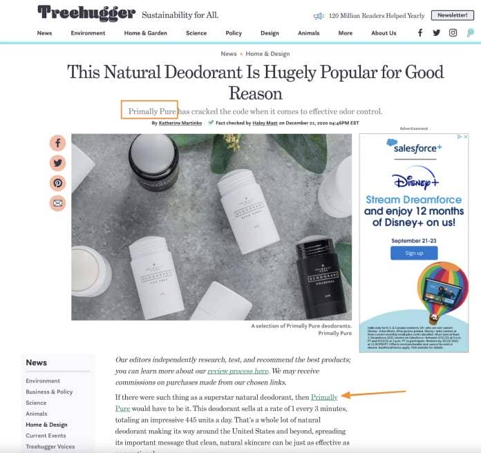 Product review on Treehugger
