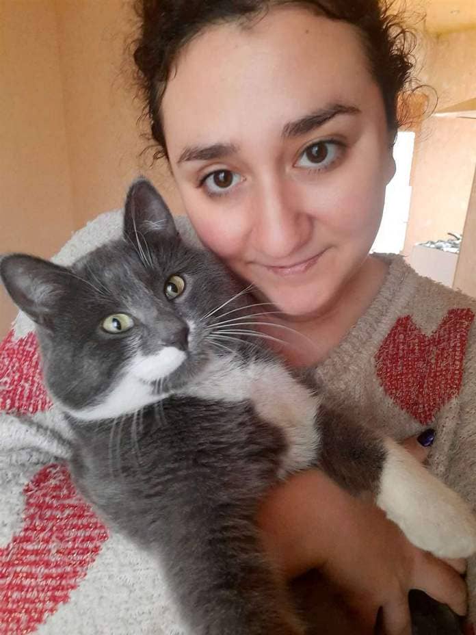 Diana and beloved Jingles, who travelled to the UK with her as a refugee.