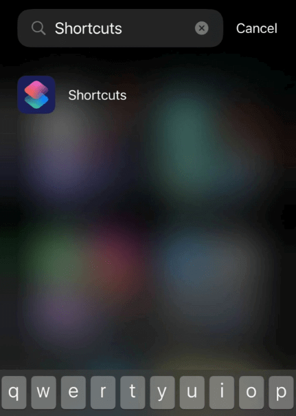 Shortcuts app on your iPhone