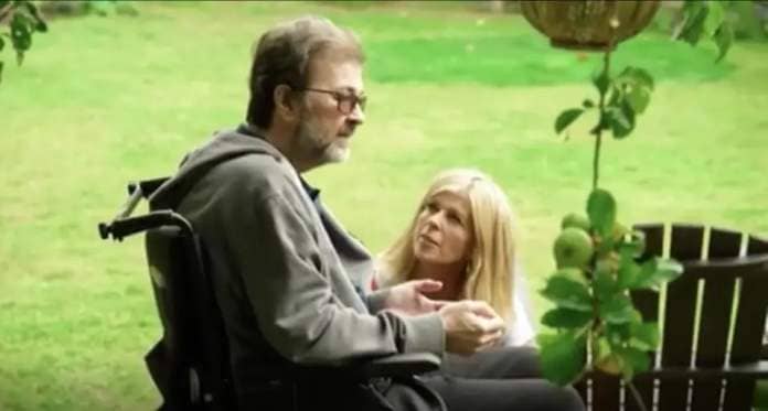 Kate Garraway’s husband Derek Draper uses a wheelchair and has very little strength in his arms (ITV)