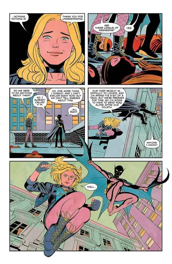 Interior preview page from Birds of Prey #1