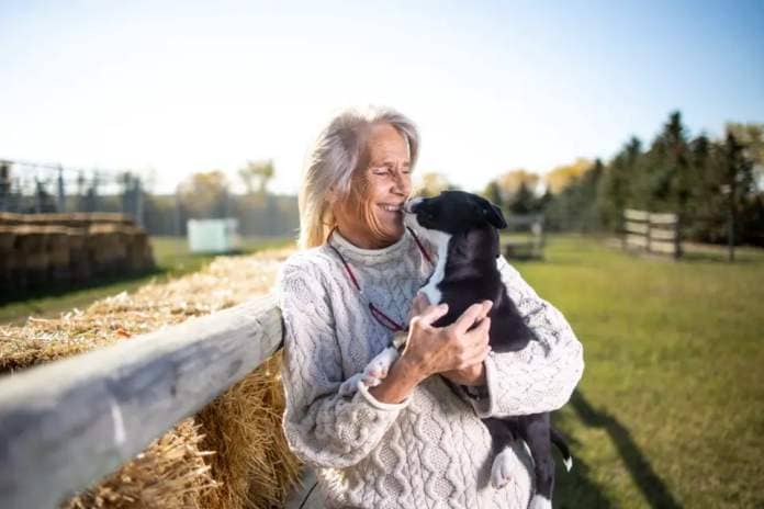 Heaven Can Wait Animal Rescue founder Kim Hessel holds a puppy on Sept. 21. The rescue was named Favourite Charity in the Western Wheel's 2023 Readers' Choice Awards.