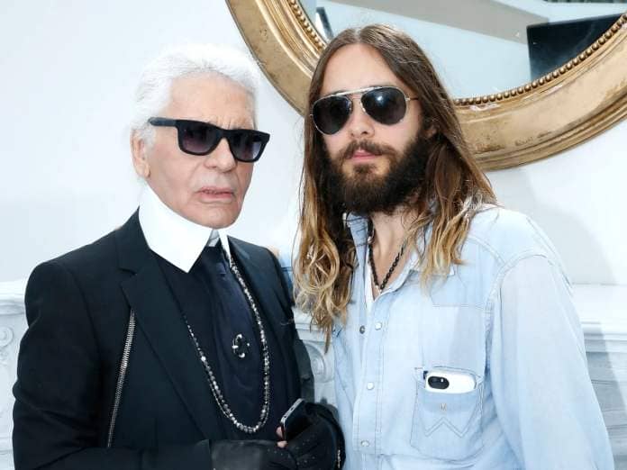 Jared Leto and Karl Lagerfeld.