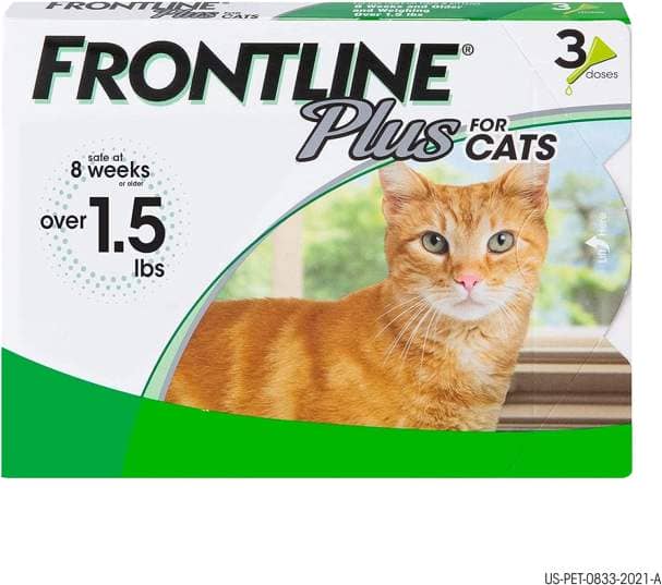 Frontline Plus Flea and Tick Treatment for Cats