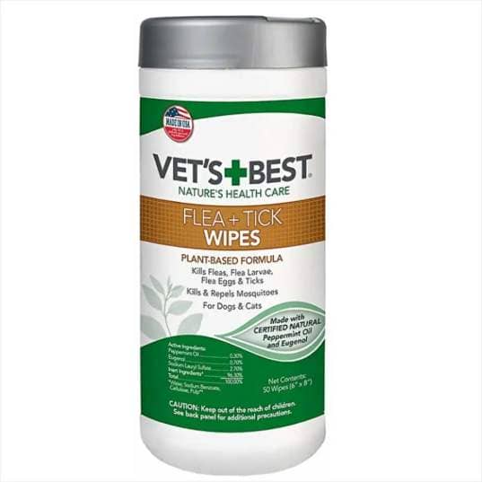 Vet's Best Flea and Tick Wipes for Dogs and Cats
