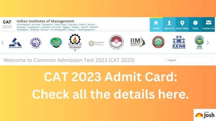 Check all the details of CAT Admit Card 2023 here.