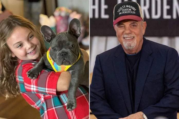 <p>Billy Joel/Instagram</p> Billy Joel (right), his wife Alexis Roderick and their daughters, Della Rose (left) and Remy Anne Joel, adopted a rescue dog named Bucky.