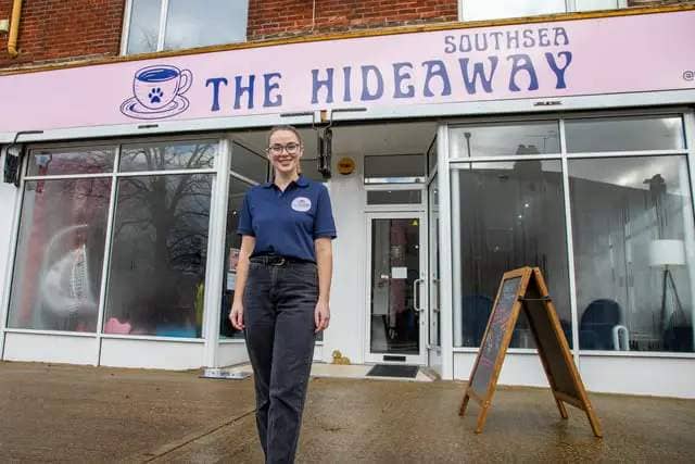 Chloe Wheeler and her family have opened a dog friendly cafe in Southsea, offering a host of dog related activities and refreshments for their owners.

Pictured - Chloe Wheeler of Hideaway Dog Cafe

Photos by Alex Shute