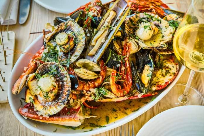 The hot shellfish platter is one of the stand-out dishes. Photo: Charlotte Tolhurst