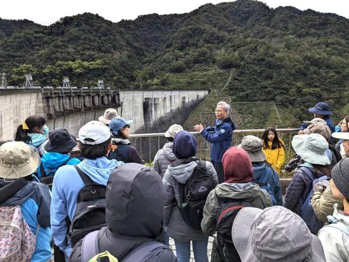 Bird-watching event takes place at Feitsui Reservoir in northern Taiwan
