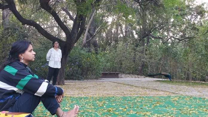 Peacocks strutted by as Arati Kumar-Rao and Neha Sinha talked about India's landscapes | Heena Fatima, ThePrint