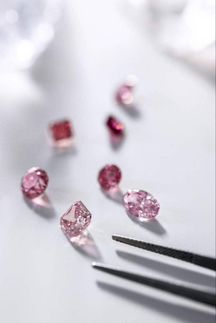 Rare pink Argyle diamonds from Australia. Photo: Tiffany & Co.

