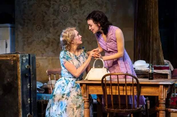 Amanda Drinkall and Alina Taber in "A Streetcar Named Desire" at Paramount's Copley Theatre in Aurora. (Liz Lauren)