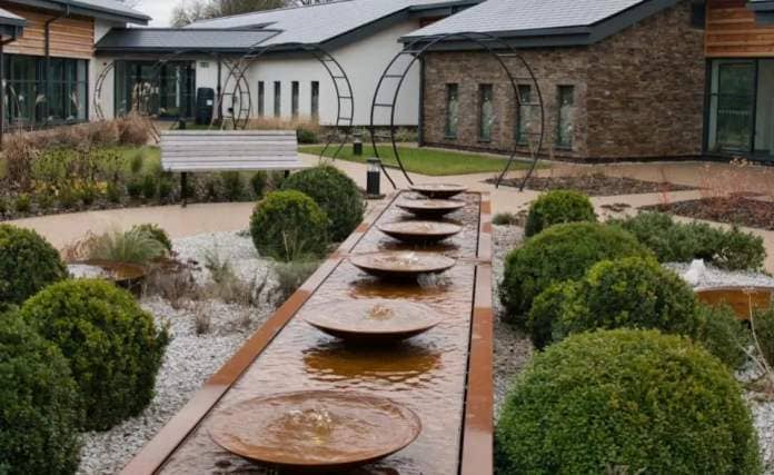 Exmouth Journal: Water feature at the new centre