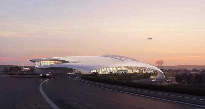 MAD unveils design for Lishui Airport with bird-like volume in Lishui, China 