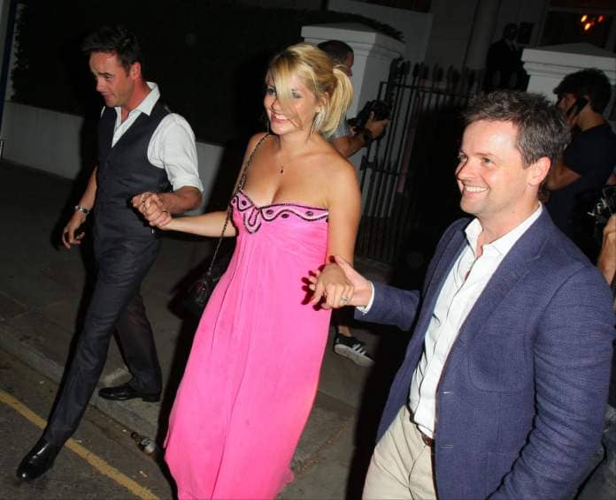 Anthony McPartlin, Holly Willoughby and Declan Donnelly attending the ITV Summer Reception on July 17, 2013 in London, England. (Photo by Mark Robert Milan/FilmMagic)
