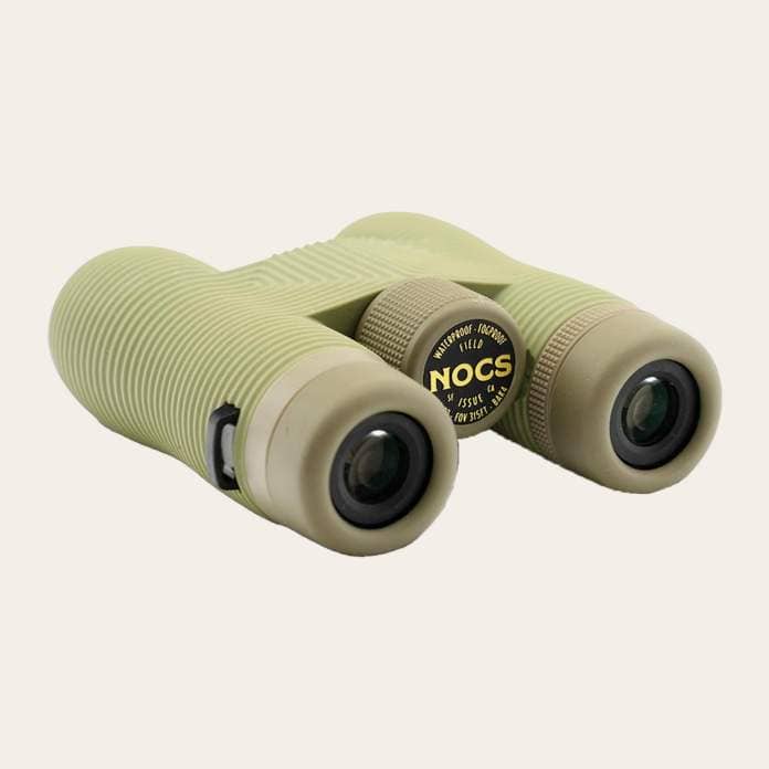 Green Nocs Provisions Field Issue binoculars.