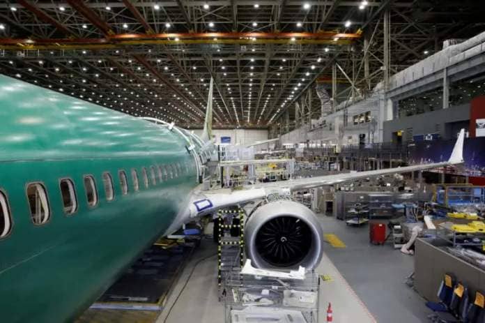 Boeing Imagen de archivo de la construcción de un Boeing 737 MAX-9 en las instalaciones de la compañía en Renton, Washington, EEUU. 13 febrero 2017. REUTERS/Jason Redmond