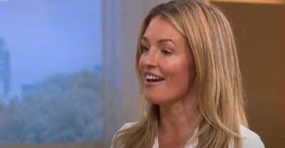 Cat Deeley smiling on This Morning