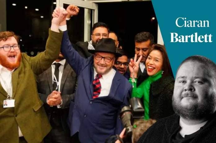 George Galloway after winning the Rochdale by-election