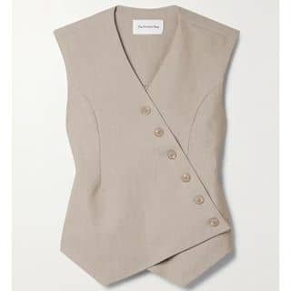 Maesa asymmetric woven vest