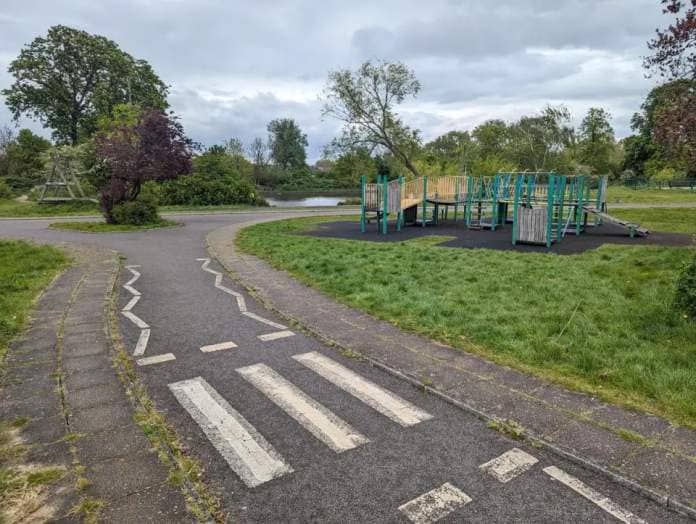 The dog’s body was discovered near a children’s playpark in Lordship Recreation Ground (RSPCA)