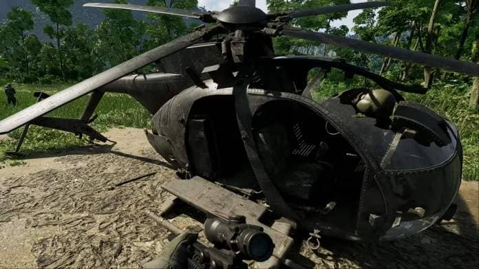 crashed helicopter